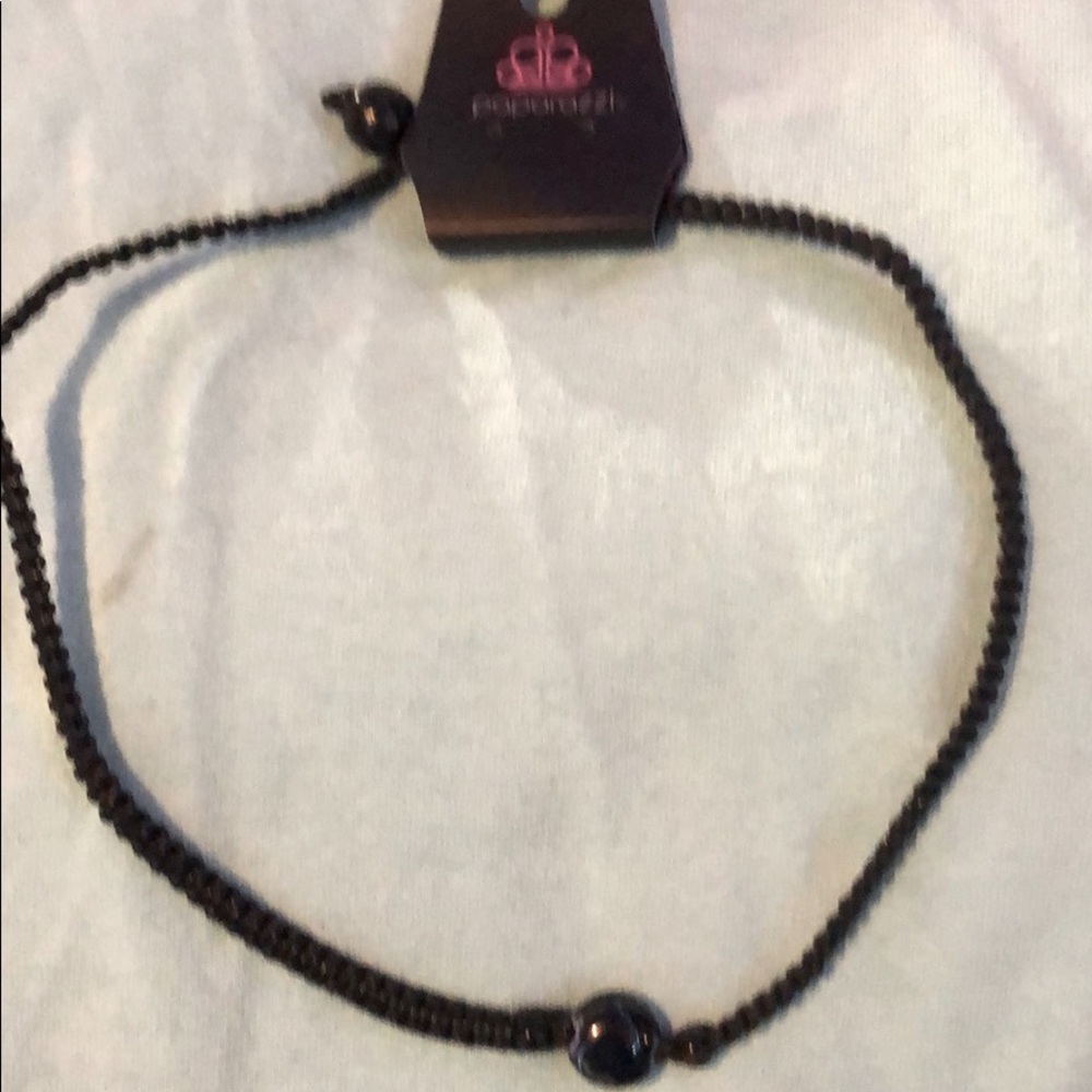 Black rope necklace